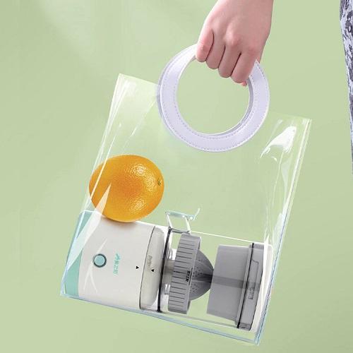 Máy Ép Cam Cao Cấp Không Dây Tự Động Ép Hoa Quả, Trái Cây Có Tích Hợp Sạc Bằng Dây Sạc USB Tiện Dụng