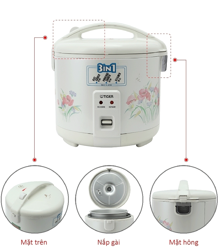 Nồi cơm điện Tiger 1.8 lít JNP-1803-FF - Hàng chính hãng
