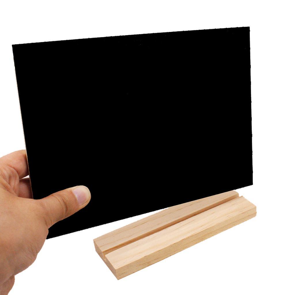 Small Removable Wood Message Boards Reusable Black Board 1 Sided Blackboard