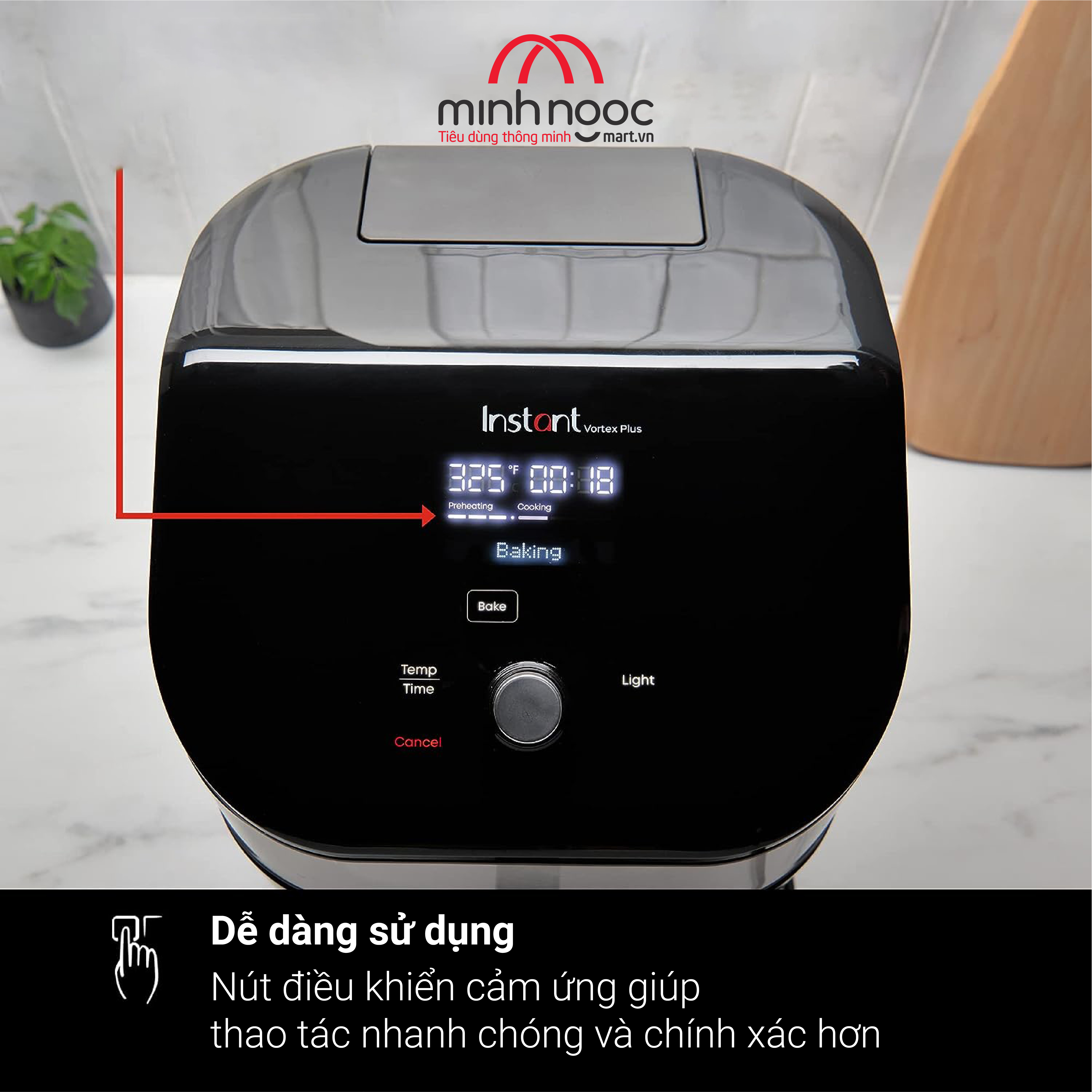 [Hàng chính hãng] COMBO 2-Nồi áp suất điện Đa Năng Instant Pot Pro 10 chức năng trong 1 (10 in 1), dung tích  5.7 lít &amp; Nồi chiên không dầu Instant Vortex Plus ClearCook, dung tích 5.7 lít. 7 chức năng trong 1 ( 7 in 1)