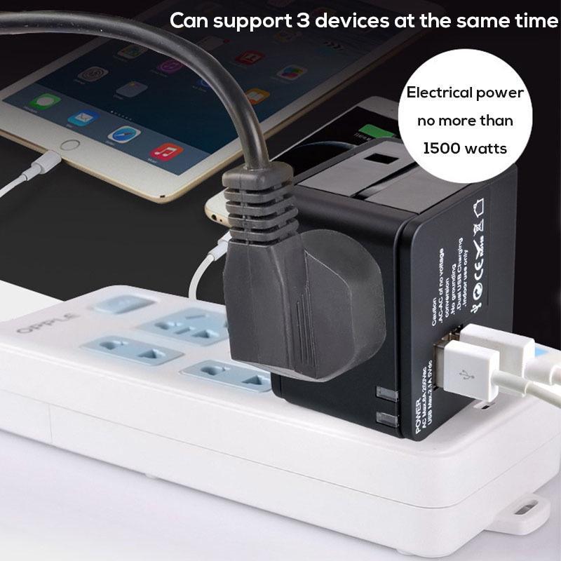 Cốc Sạc Hai Cổng USB 2.1A Đa Năng Tiện Dụng Khi Đi Du Lịch