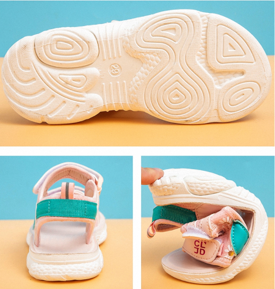 Dép Sandal hoa cúc bé gái , sandal đi học bé gái SD117