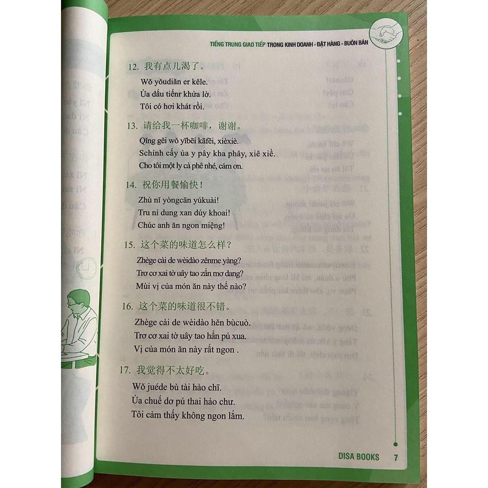 Sách-Tiếng trung giao tiếp trong Kinh doanh Đặt hàng buôn bán + DVD tài liệu