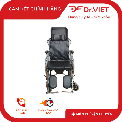 Xe Lăn Đa Năng Có Bô Ngả Nằm, Chống Lật Lucass X-767B