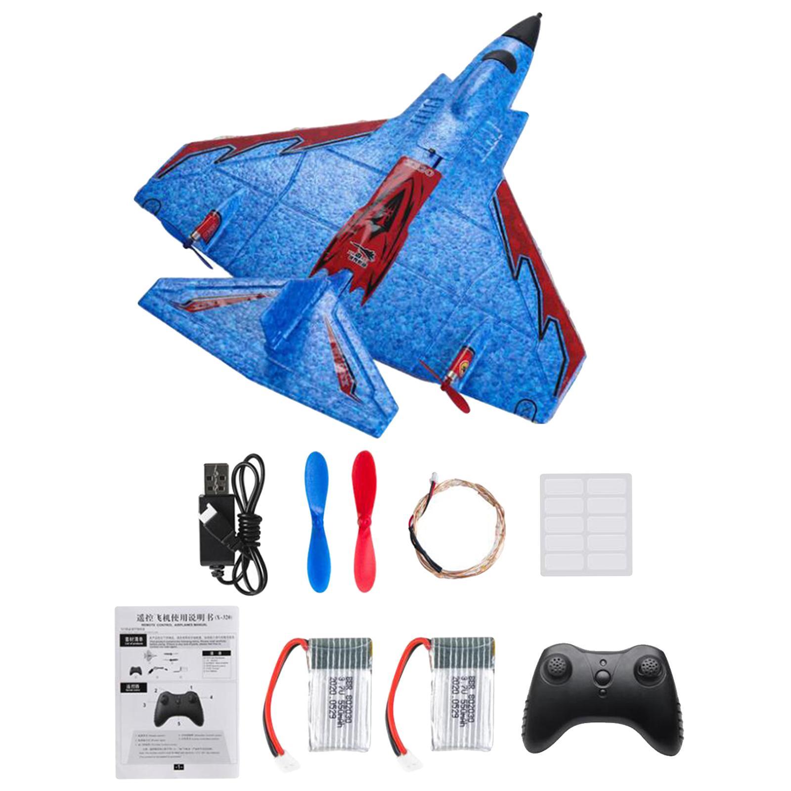 LED RC Airplane Aircraft Fan Blade Channel Mini for Beginners Kids Boys