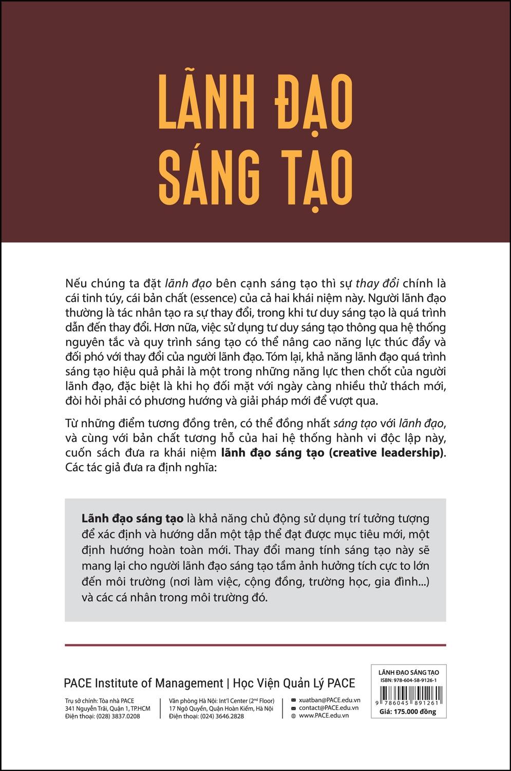 Sách Lãnh Đạo Sáng Tạo (Creative Leadership) - Gerard J. Puccio, Marie Mance, Mary C. Murdock - PACE Books