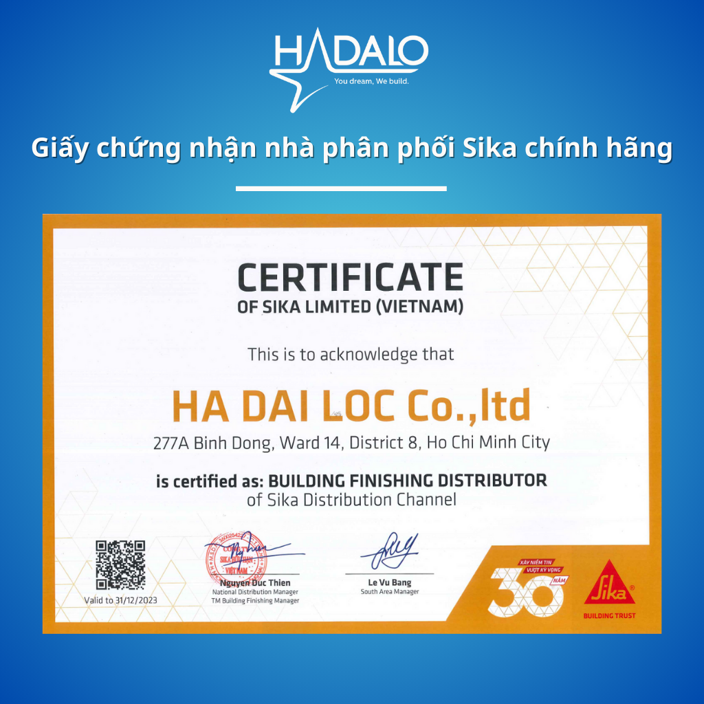 Bột trét tường SikaWall 340 Smotth VN – Keo bả cho tường và trần, sử dụng được trong nhà/ngoài trời