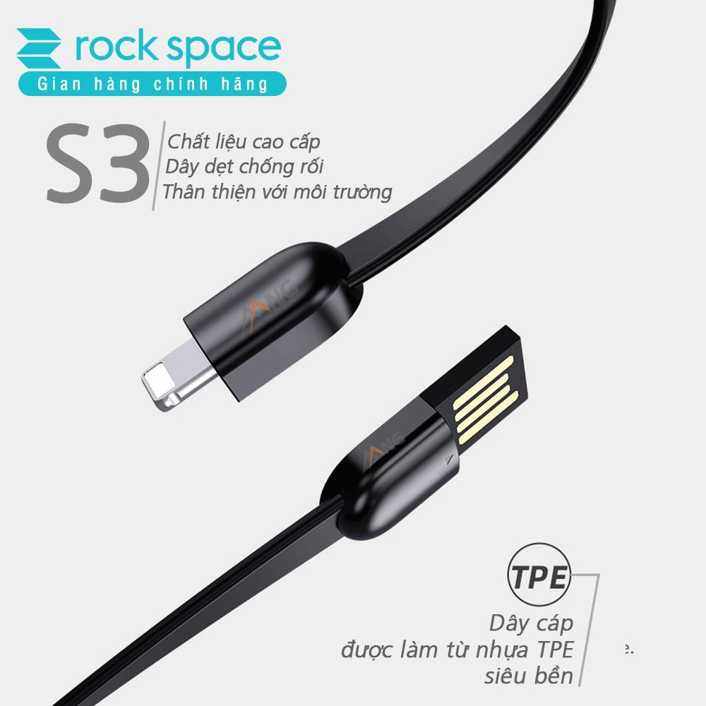 Dây cáp sạc type C Rockspace S3 dành cho điện thoại kiêm móc khóa, dài 21cm - Hàng chính hãng bảo hành 12 tháng