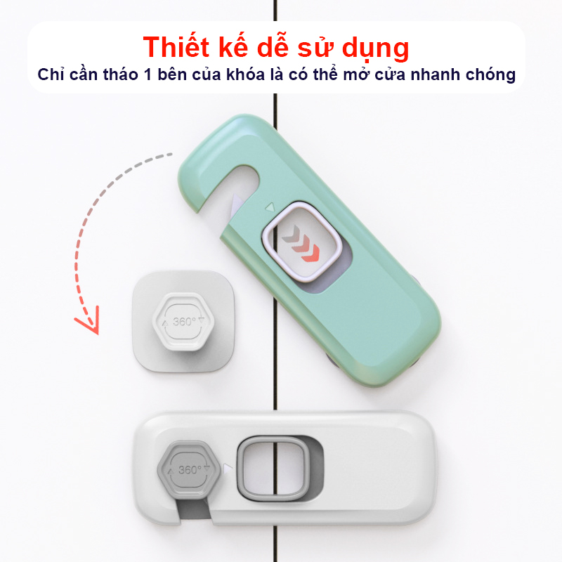 Khóa ngăn kéo cao cấp tiện lợi, Khóa tủ lạnh giúp bảo vệ an toàn cho bé – SSS032