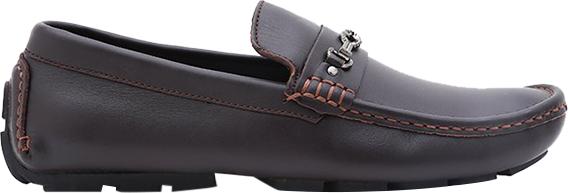 Giày Mọi Nam Đế Âm Đính Móc Huy Hoàng HT7772 - Nâu Đất