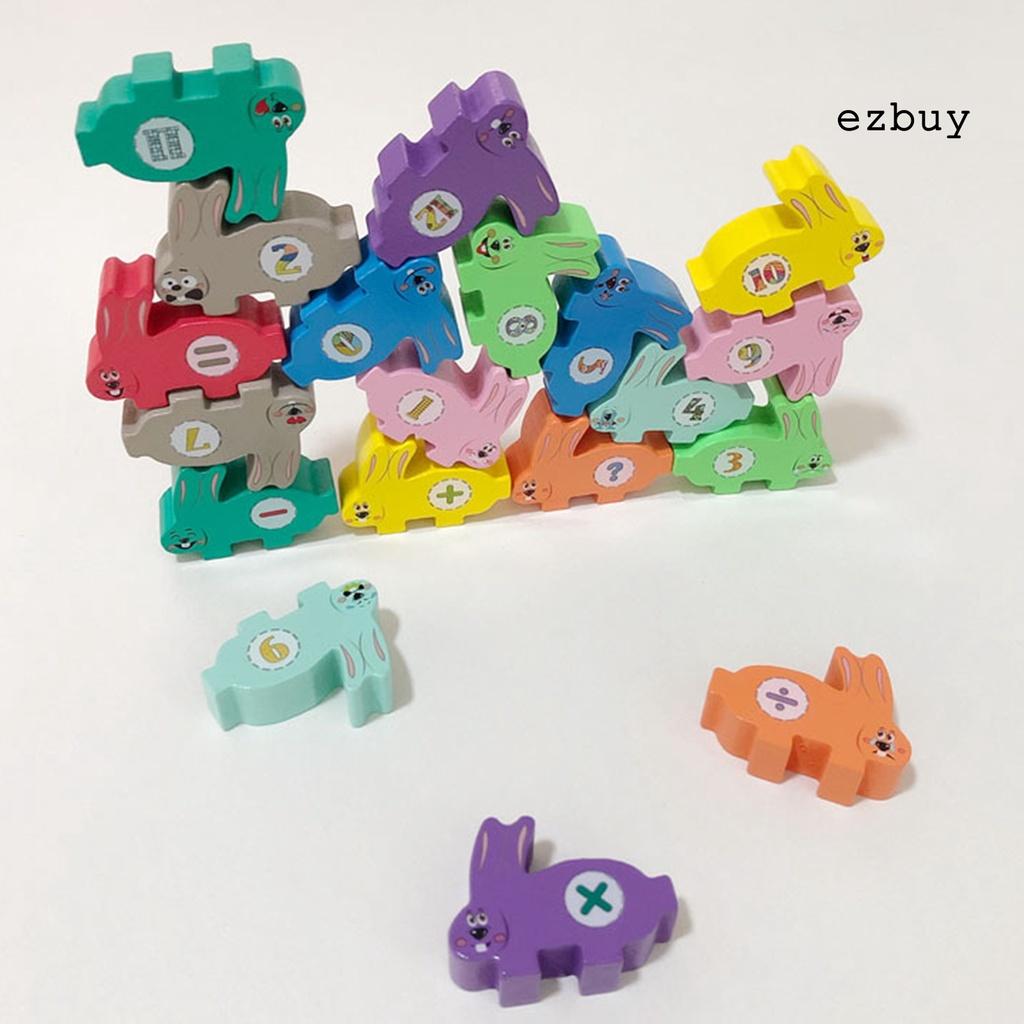 EY-Rabbit Building Block Balance Game Stacking High Wooden Kid Intelligence Toys