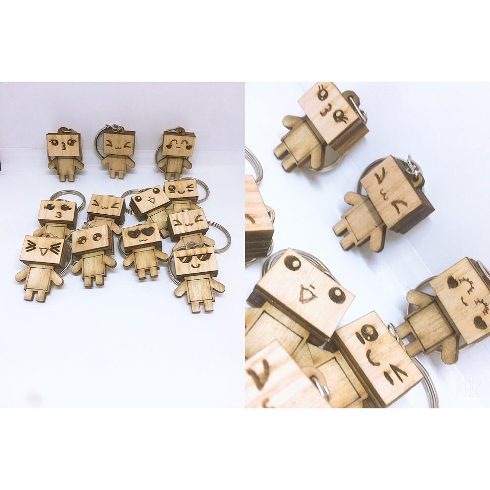 Móc khóa danbo người gỗ siêu hót