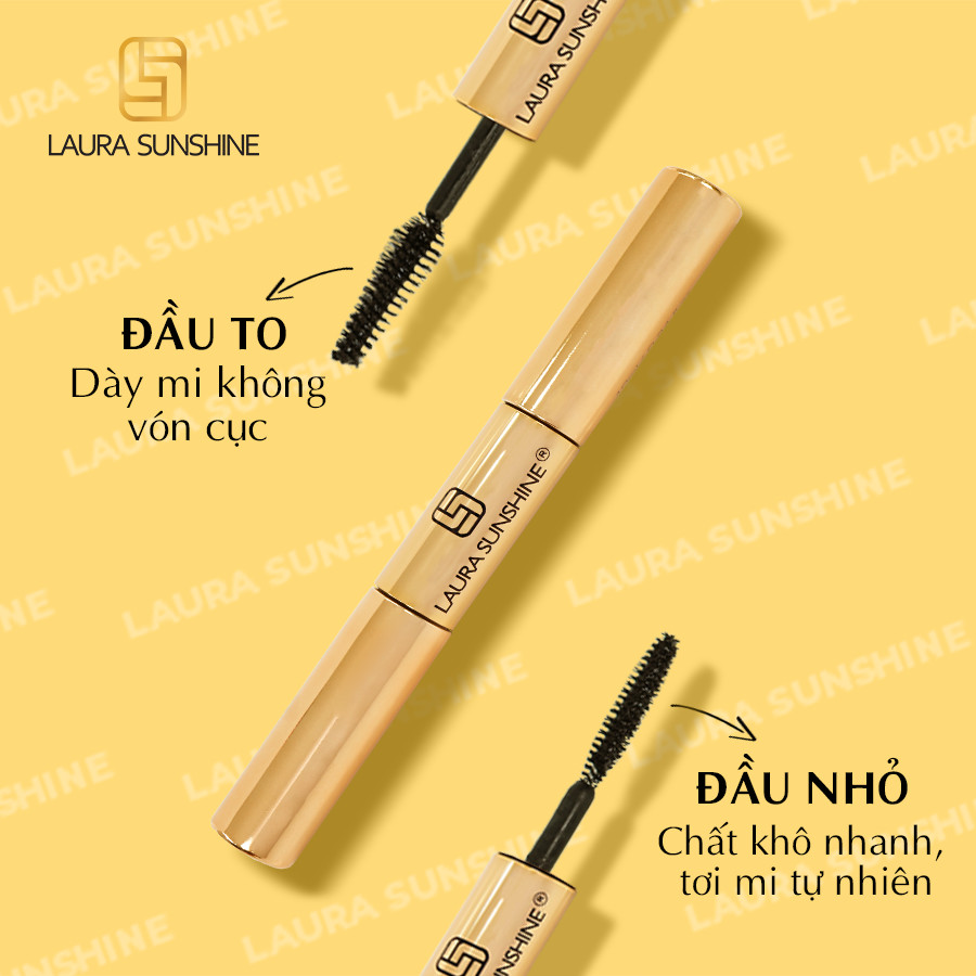 Mascara làm dày và dài mi tự nhiên- Golden Dual Mascara - Nhật Kim Anh - Laura Sunshine