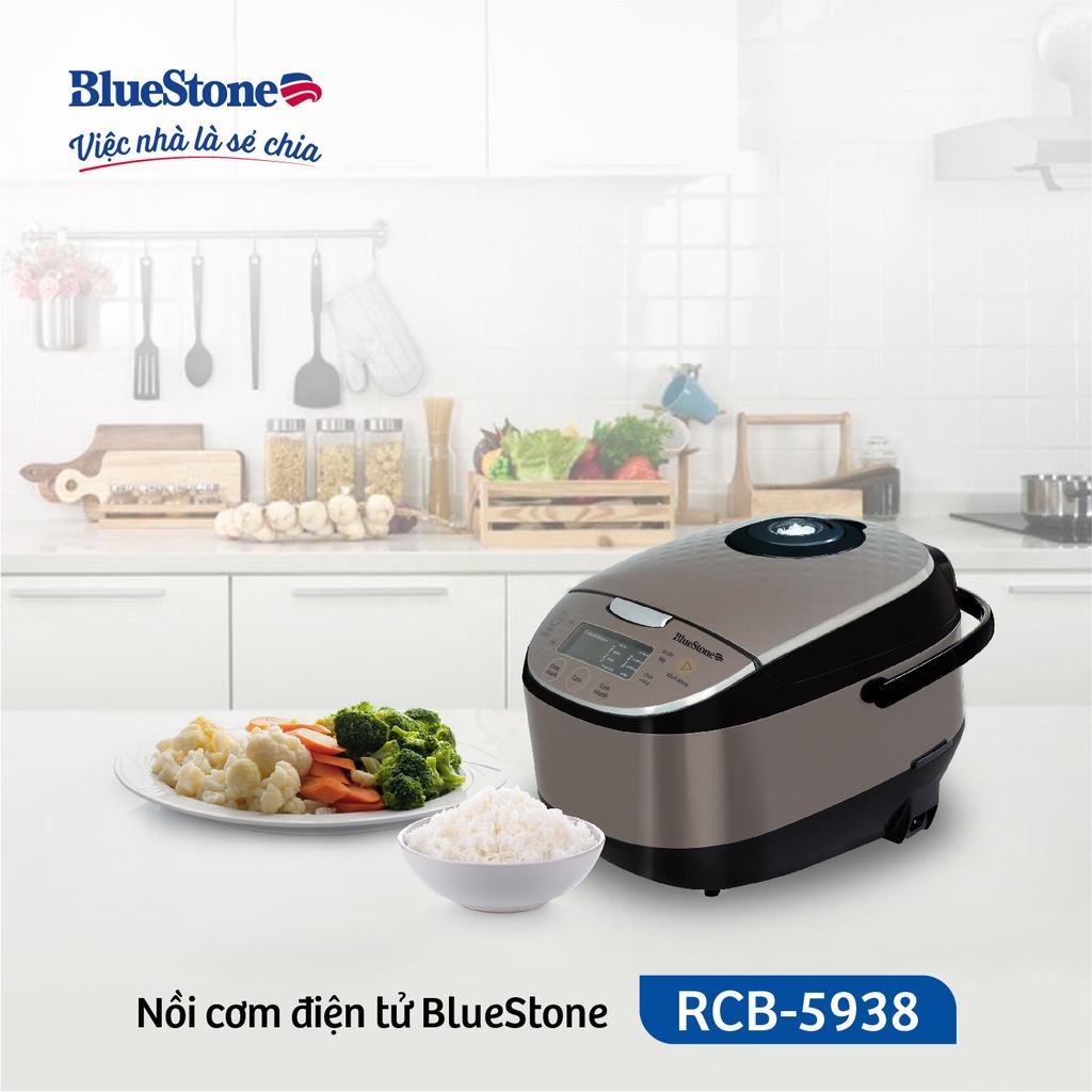 Nồi Cơm Điện Tử BlueStone RCB-5938, 1.8Lit - 760W, Hàng Chính Hãng