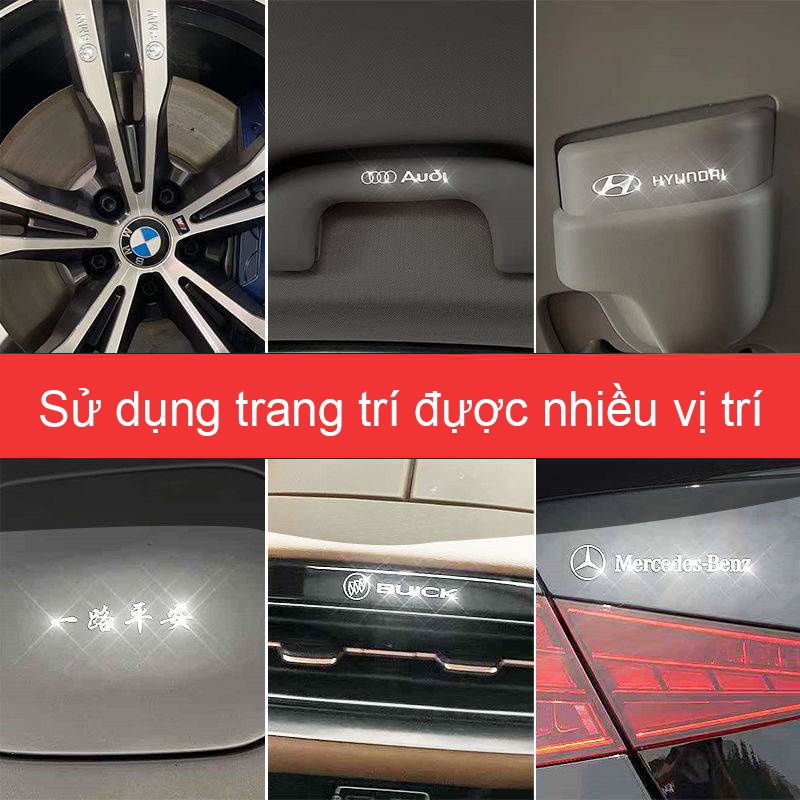 Tem Logo Hợp Kim Decal DÁN LOA Ô Tô, Trang trí Nội Thất Xe Ô Tô Dành Cho Mercedes,BMW,Audi,Hyundai,Kia.. 5.0 1 Đánh Giá 12 Đã Bán