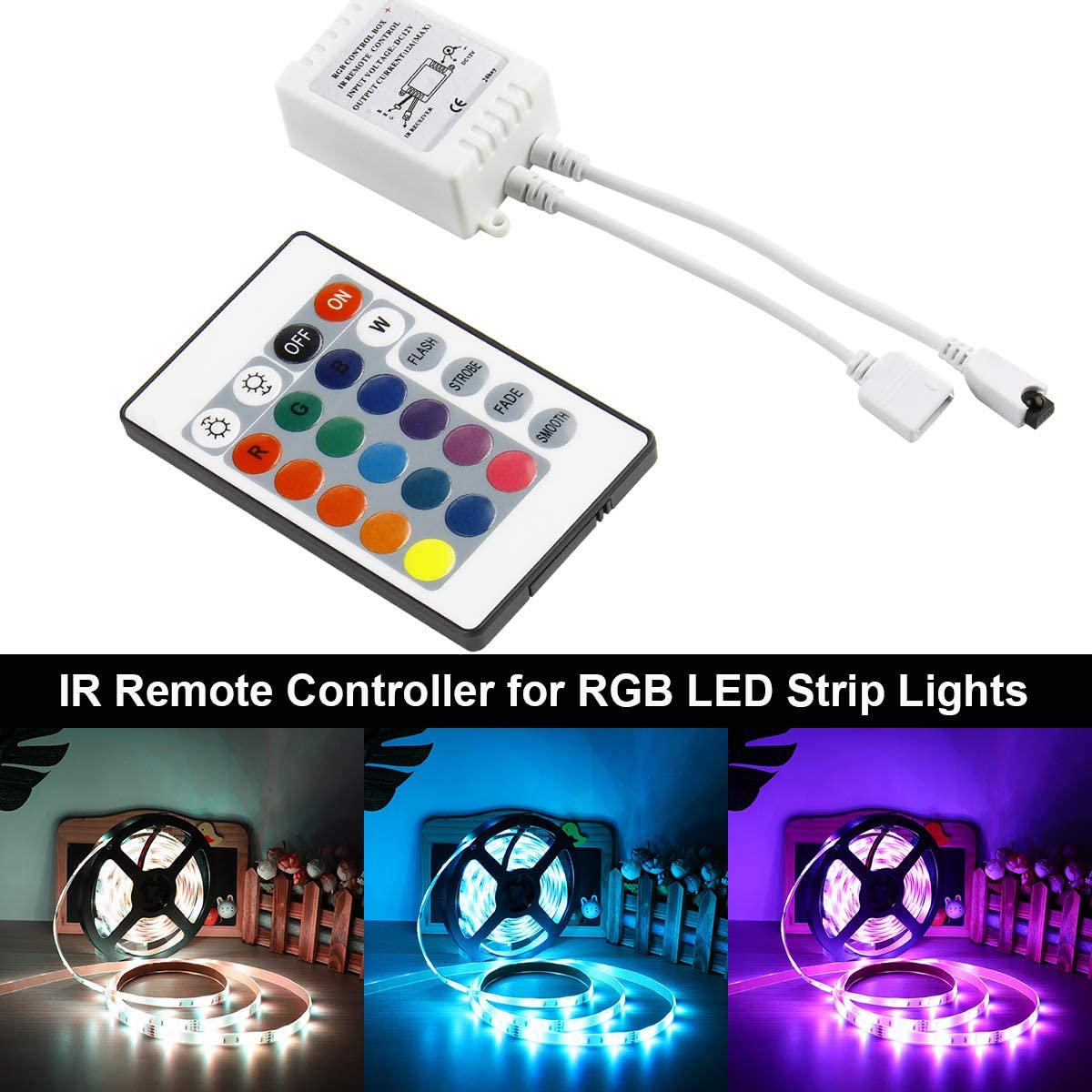 Cuộn Đèn LED Trang Trí Quấn Cây RGB Chống Nước, Dài 5M Kèm Remote 44 Phím