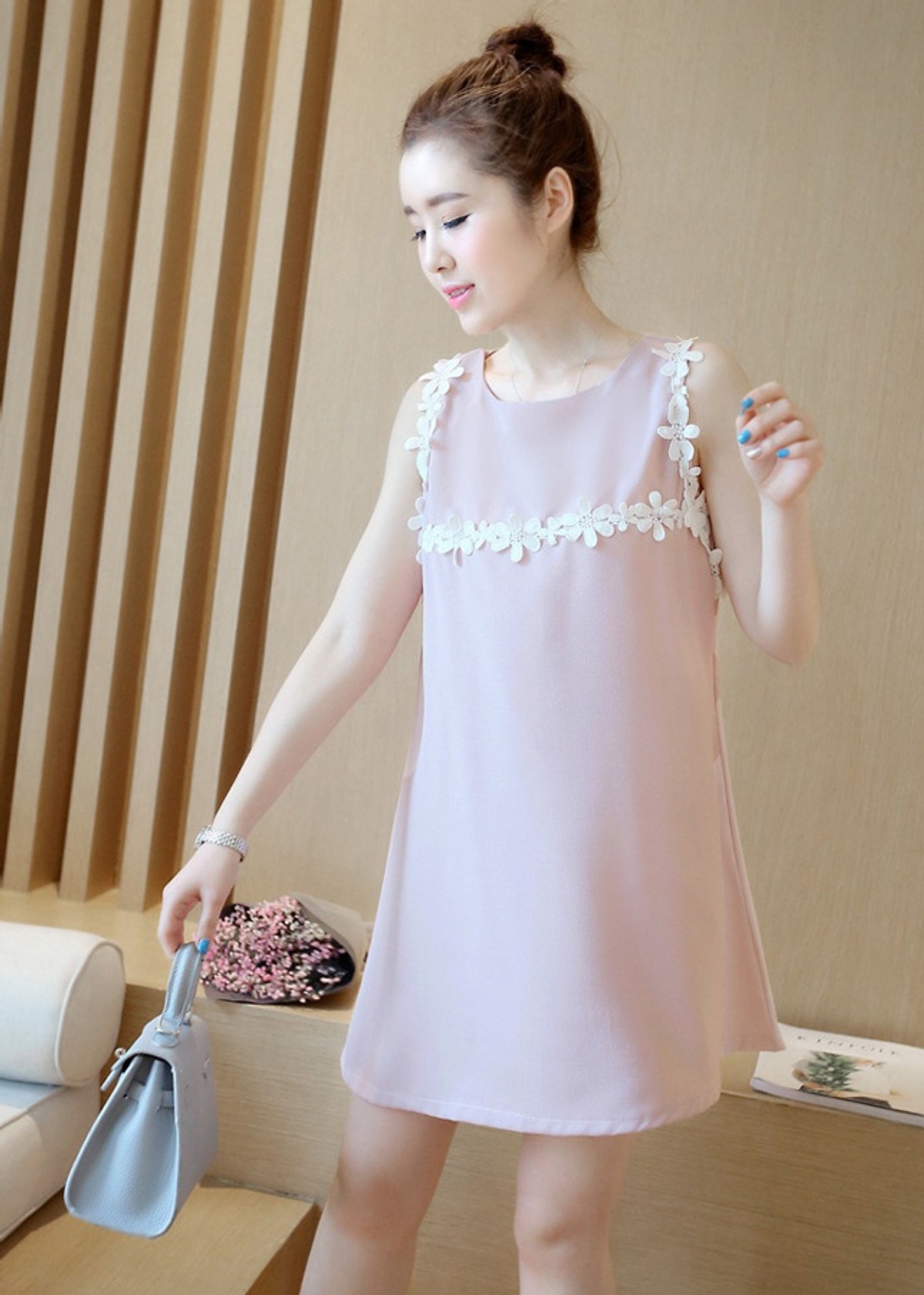 Đầm Suông Kết Hoa Mai NT8047N