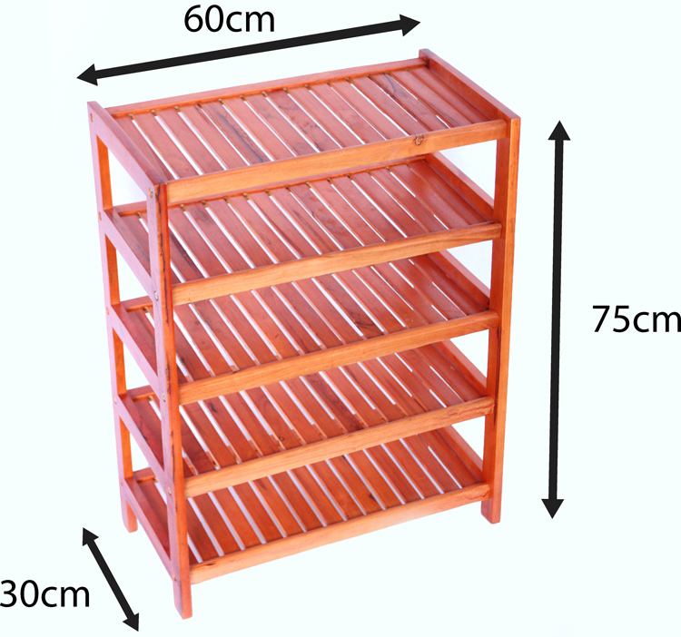 Kệ Dép 5 Tầng Phương Lâm - Màu Nâu