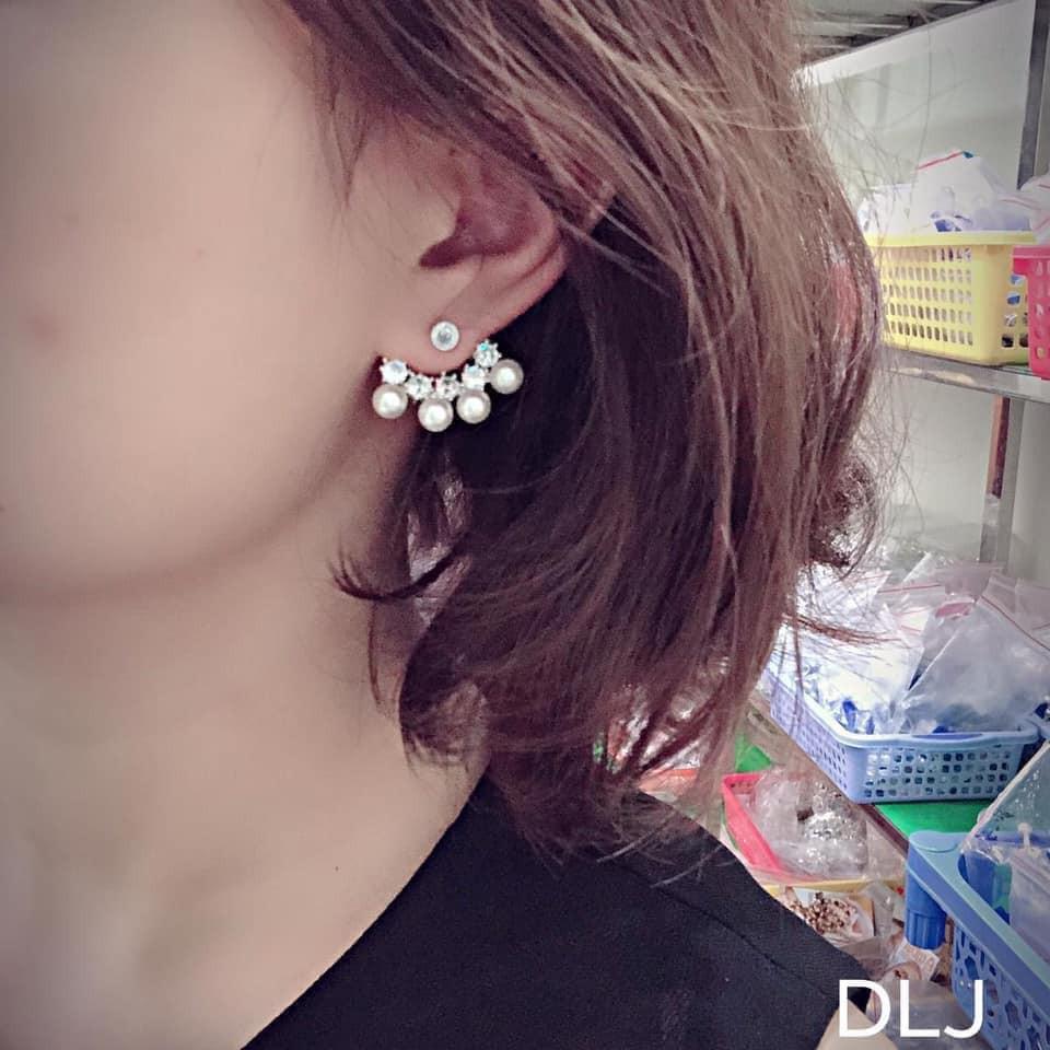 BÔNG TAI CHÙM HOA BẠC TA MỚI VỀ HÀNG -