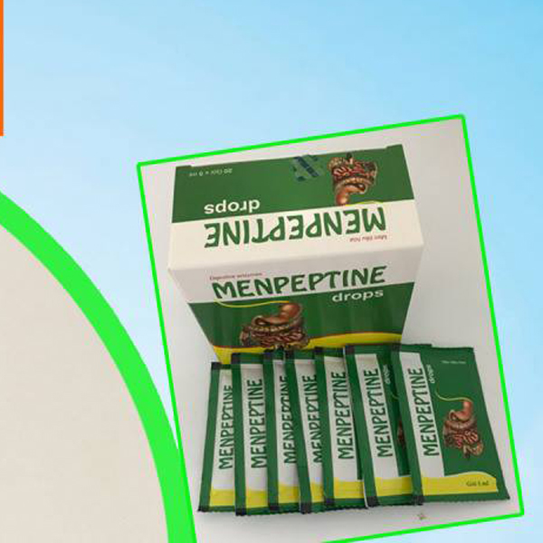 Thực phẩm hỗ trợ hệ tiêu hóa Menpeptine Drops (Siro) - Hộp 20 gói x 5ml 