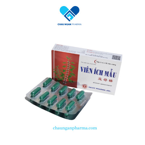 Viên uống Ích Mẫu - Bổ huyết - Điều Kinh - Hộp 20 viên - Đại Uy