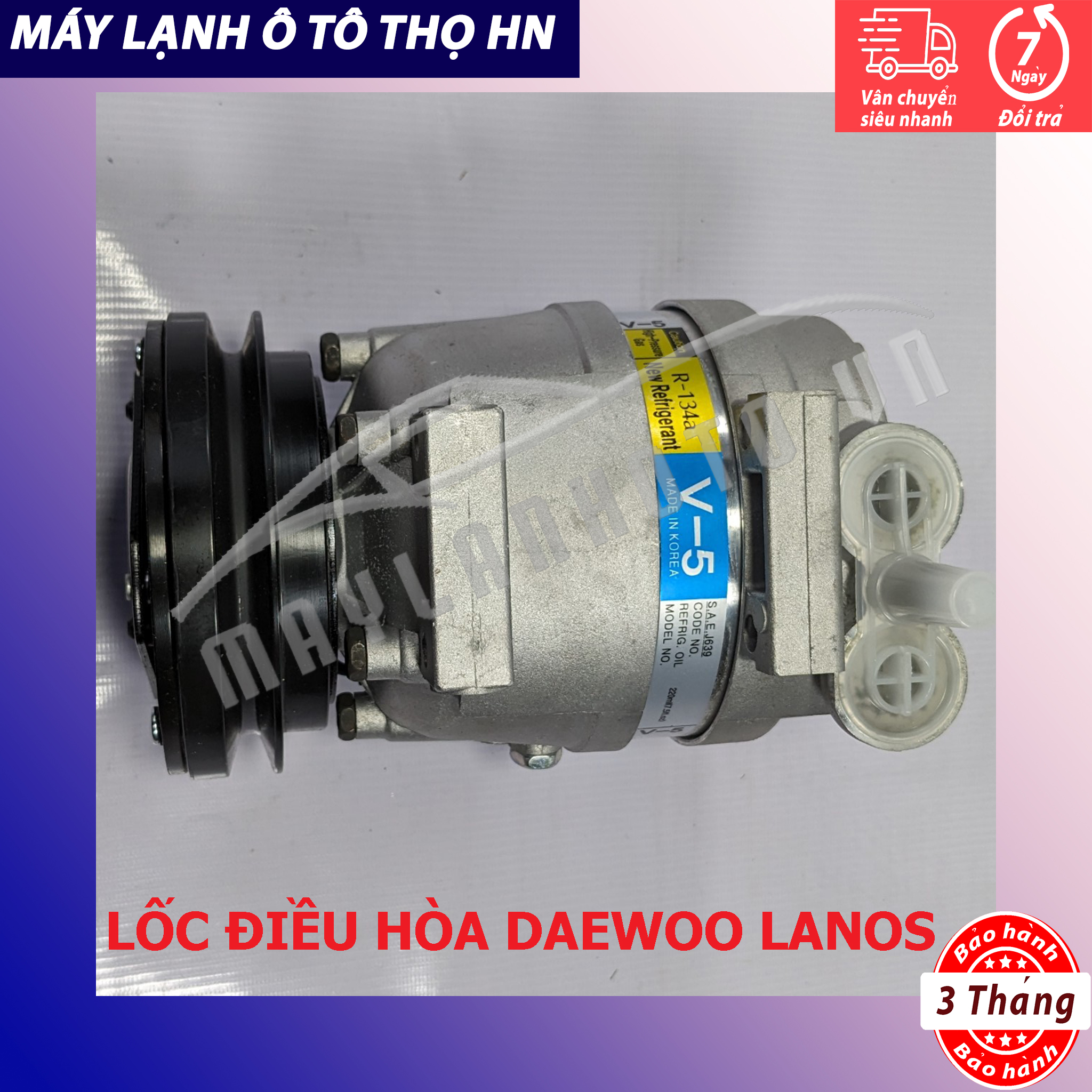 Lốc điều hòa (block,máy nén) Daewoo Lanos Hàng xịn Hàn Quốc (hàng chính hãng nhập khẩu trực tiếp)