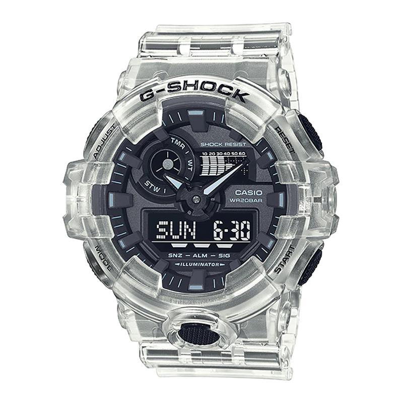 Đồng Hồ Nam Casio G-Shock GA-700SKE-7ADR Chính Hãng | Casio G-Shock GA-700SKE-7A Transparent Pack Dây Nhựa