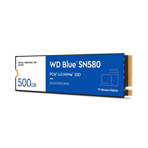 Hình ảnh Ổ cứng SSD WD Blue SN580 500GB NVMe PCIe Gen4 x4 ( WDS500G3B0E ) - Hàng Chính Hãng