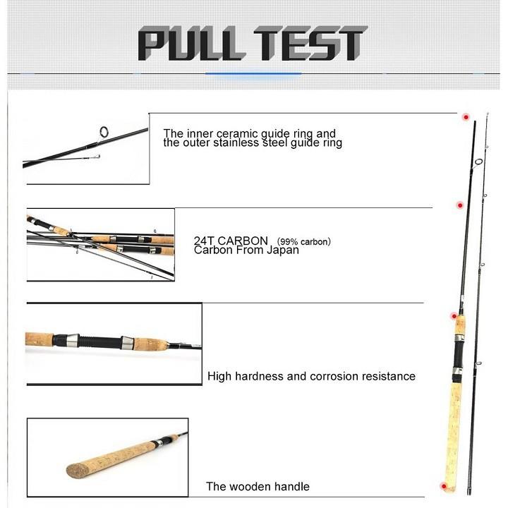 Cần Câu Cá Cần Câu Lure SPIN V6 độ cứng M chuyên câu lure lăng xê cao cấp CC13