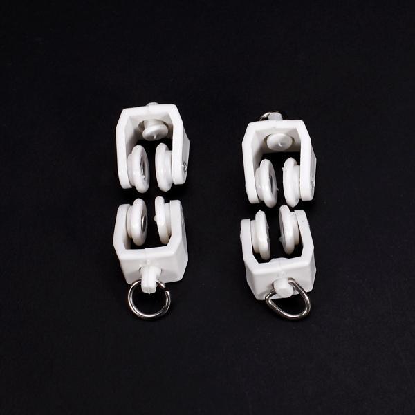 10pcs Curtain Track Glider Drape Rail Runner Gliding Hanger for Hotel