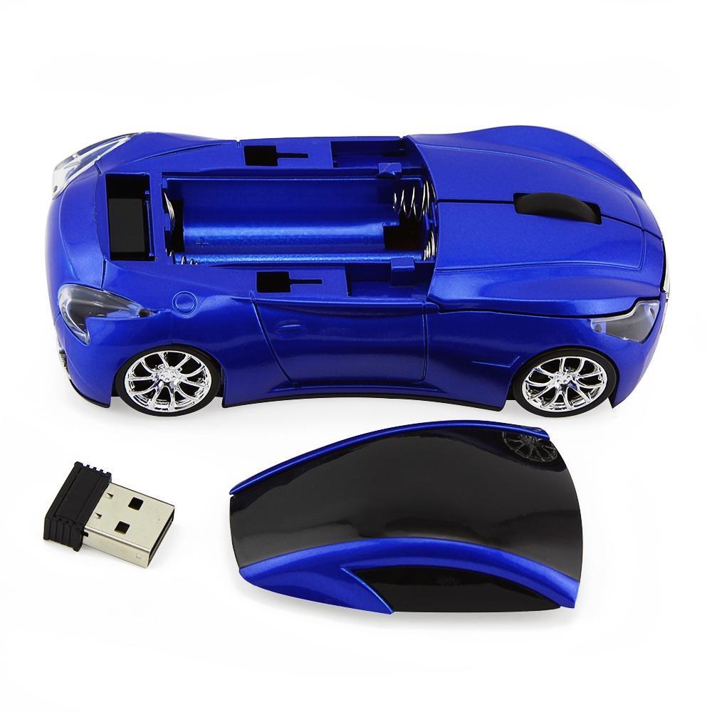 Chuột Quang Không Dây Hình Xe Hơi 3D Với Đầu Nhận Usb 2.4Ghz Hỗ Trợ Chơi Game Trên Máy Tính/Laptop