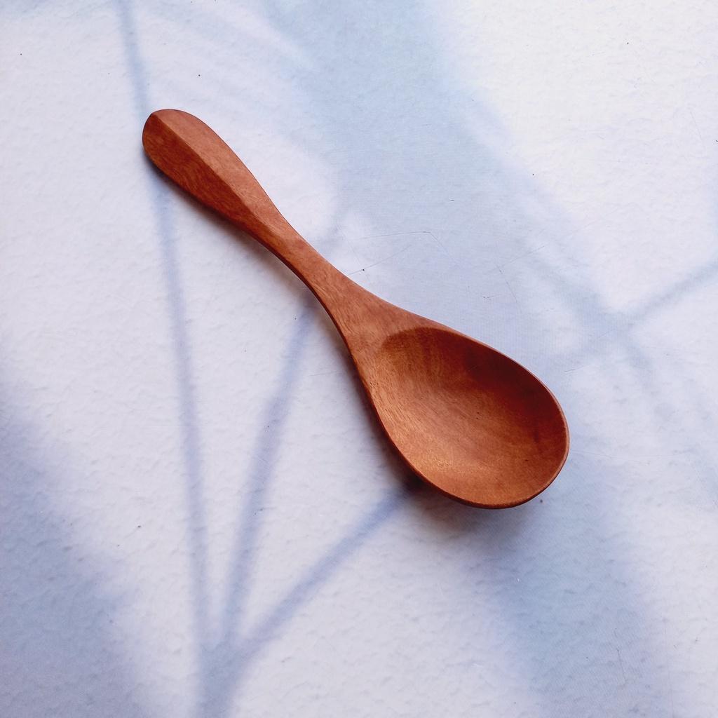 Thìa/Muỗng Gỗ Nhãn Ăn Chè,Soup 15.5x4cm, Thìa Ăn Cơm, Phụ Kiện Bàn Ăn,Trang Trí Chụp Ảnh