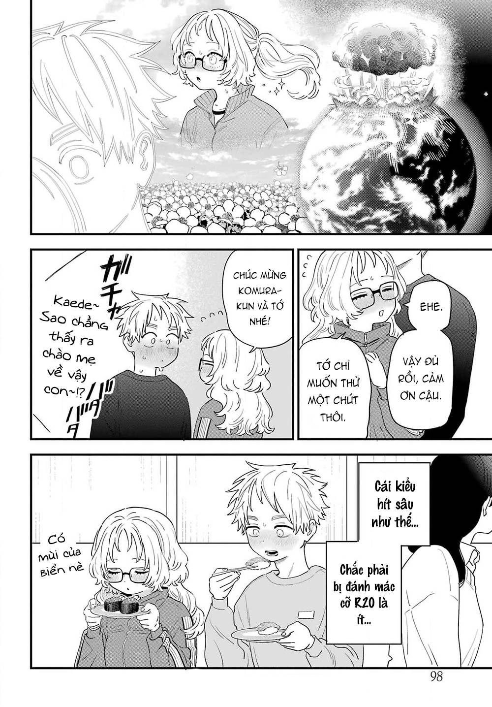 Cô bạn gái mà mình thích lại quên mang kính mất rồi chapter 108.5 11