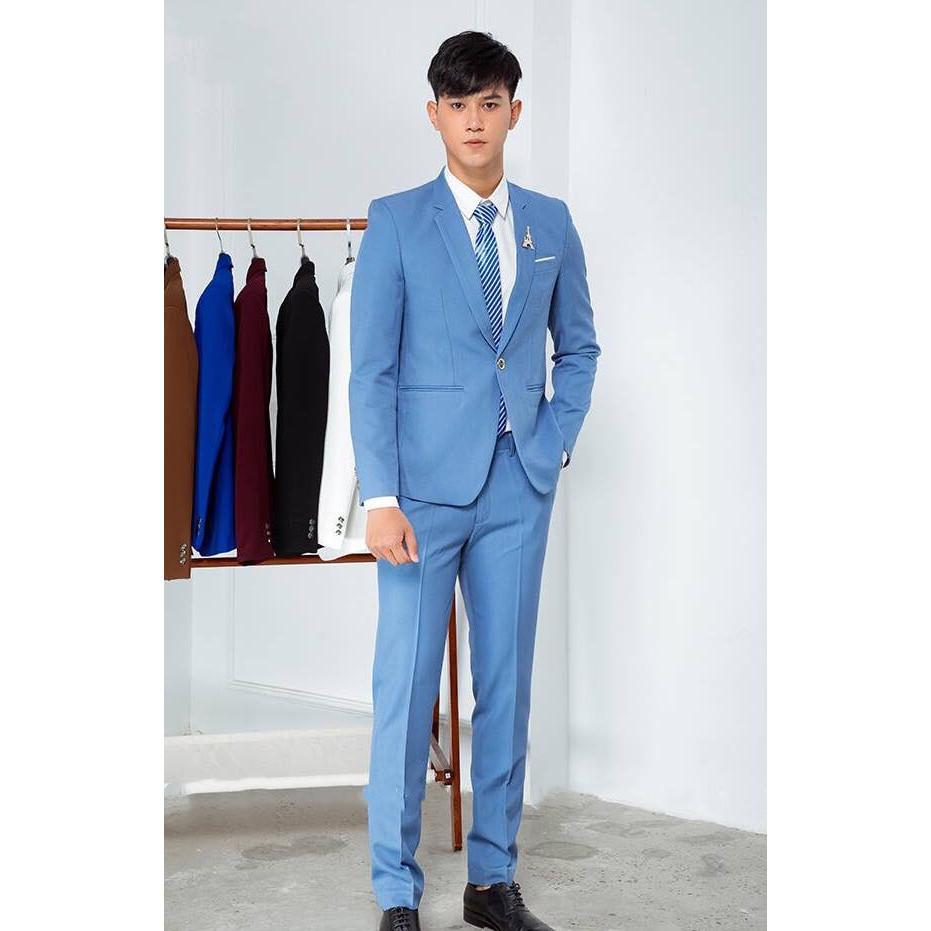 VEST XANH 6 NÚT  Suit and vest NEK