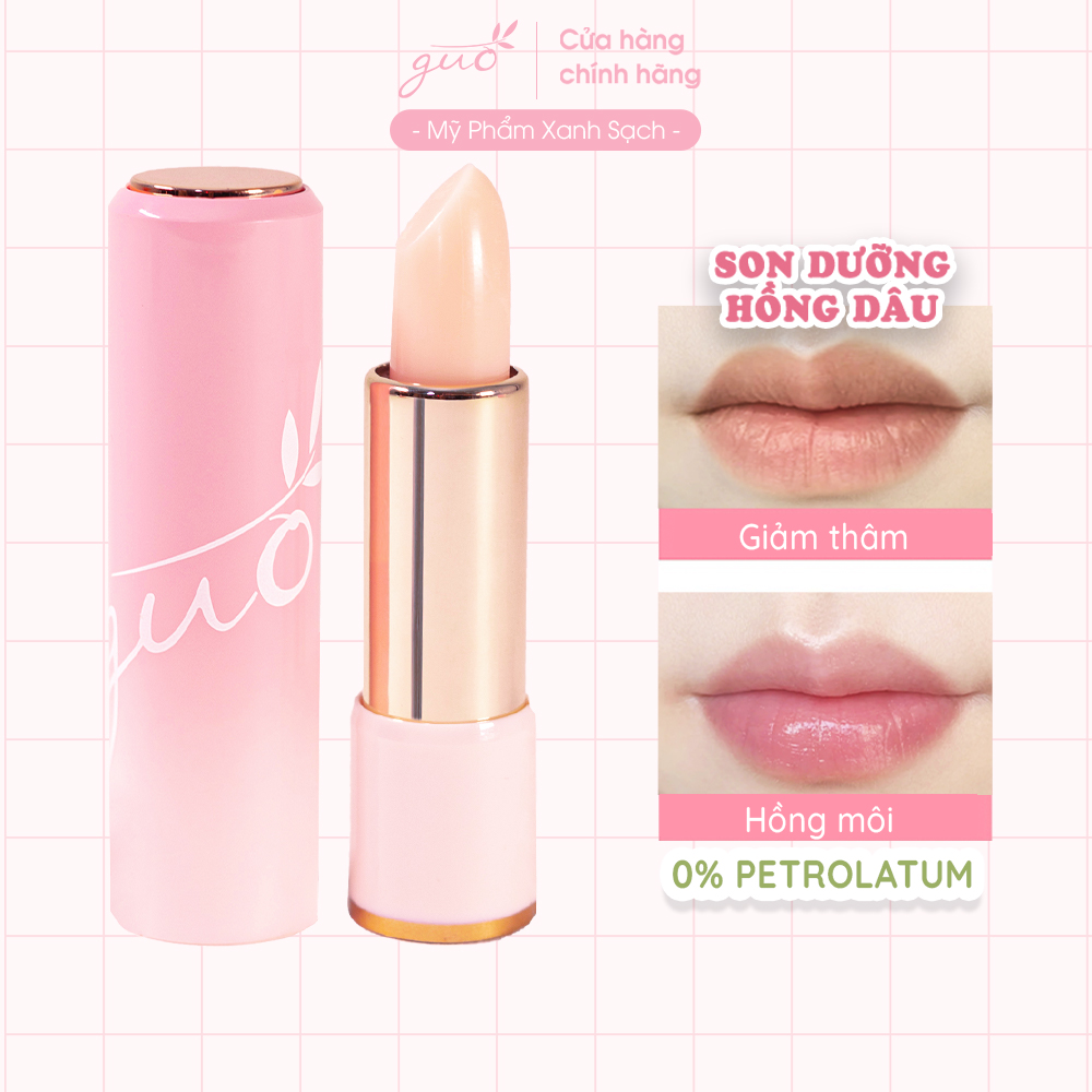 Son Dưỡng Hồng Dâu GUO 5gr - Rose Touch Lip Blam [Dưỡng môi căng mọng thiên nhiên]