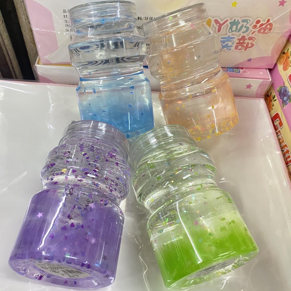 Slime charm sao giấy màu trong 9 màu cực đẹp Đồ chơi hũ slam chất nhờn ma quái squishy