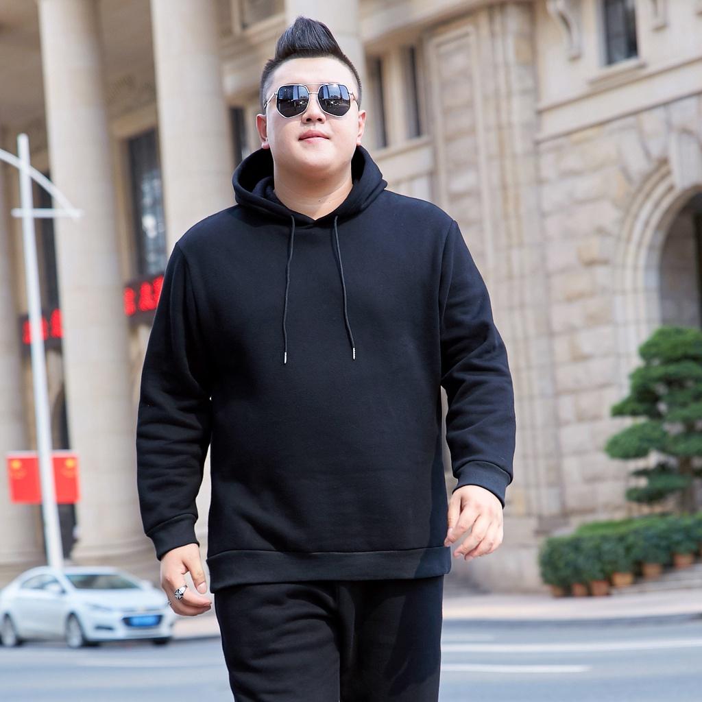 Áo Nỉ Thu Đông Nam Big Size Kiểu Dáng Hoodie, Hàng Bigsize Dành Cho Người Mập Người Béo 80 - 140kg