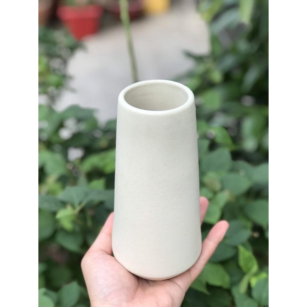 BÌNH HOA GỐM SỨ XUẤT KHẨU TRANG TRÍ DECOR BÌNH CẤM HOA XK11