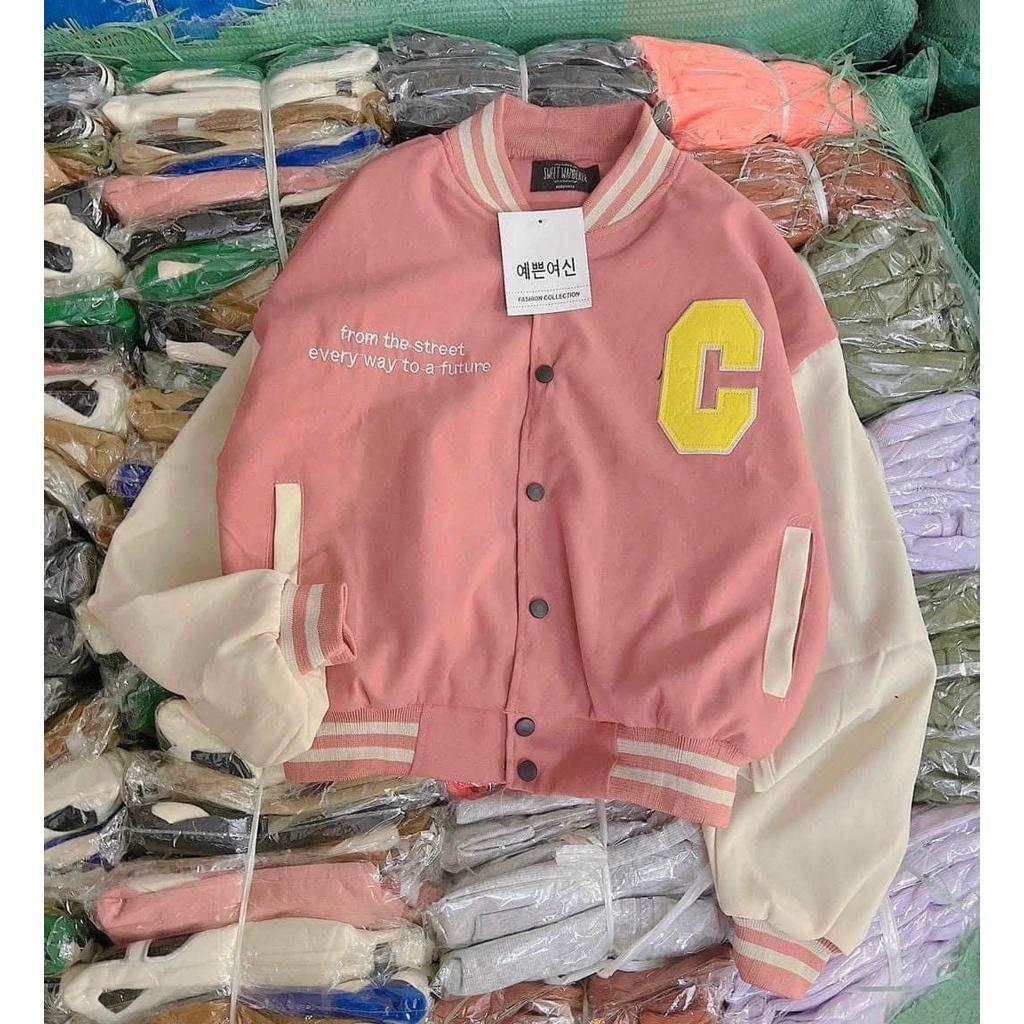 ÁO KHOÁC NHUNG LỬNG CHỮ C KIỂU DÁNG BOMBER CROPTOP DÀY DẶN MỚI