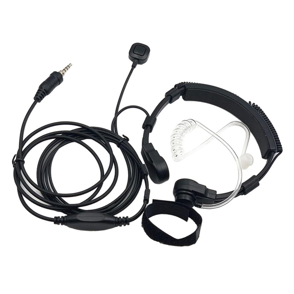 Radio Throat Mic Earpiece for  Vertex Radio VX-6E VX-6R VX-7E VX-177