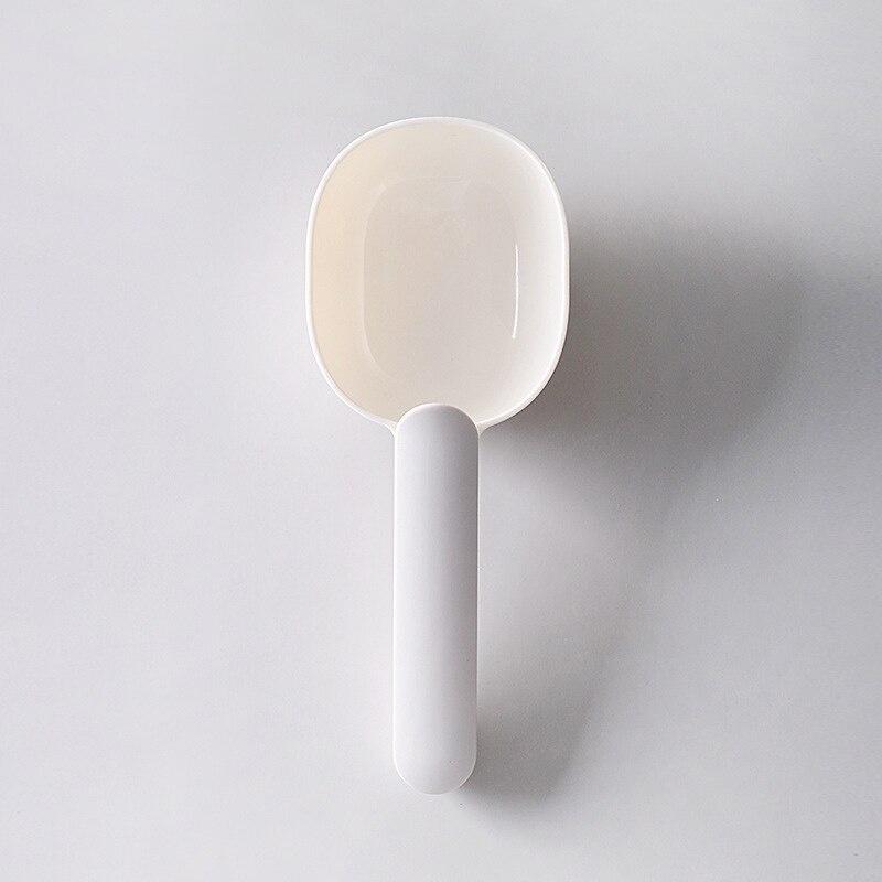 Scoop rice spoon kitchen household rice shovel flour spoon coarse grains with clip spoon large capacity sealing spoon