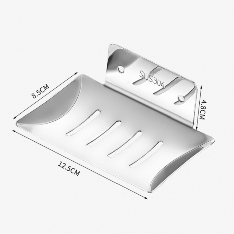 Khay- Giá inox để xà phòng tắm dán tường siêu chắc- Tặng kèm keo dán, không cần khoan đục