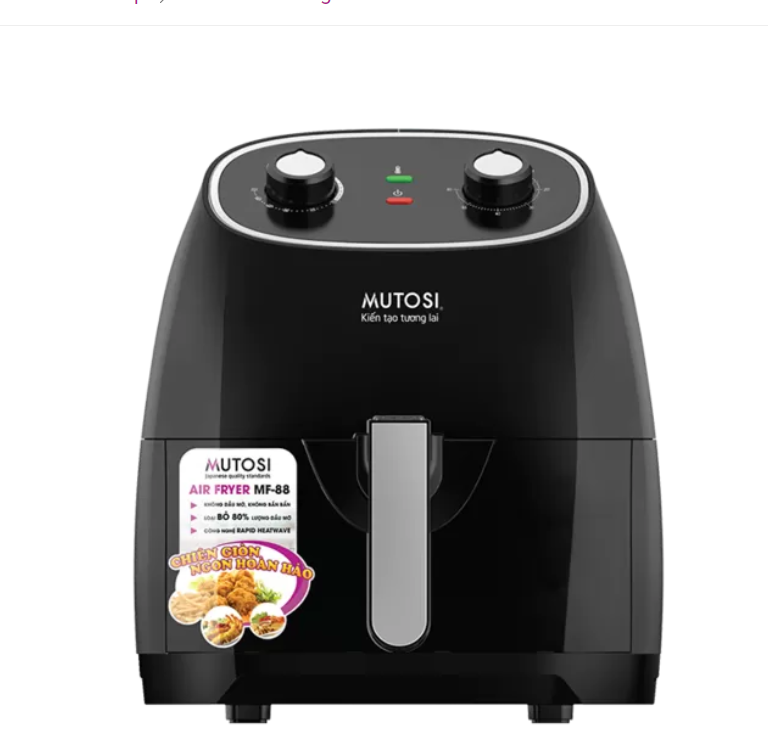 Nồi Chiên Không Dầu Mutosi Công Nghệ Mới Rapid Air MF-88  - Hàng chính hãng