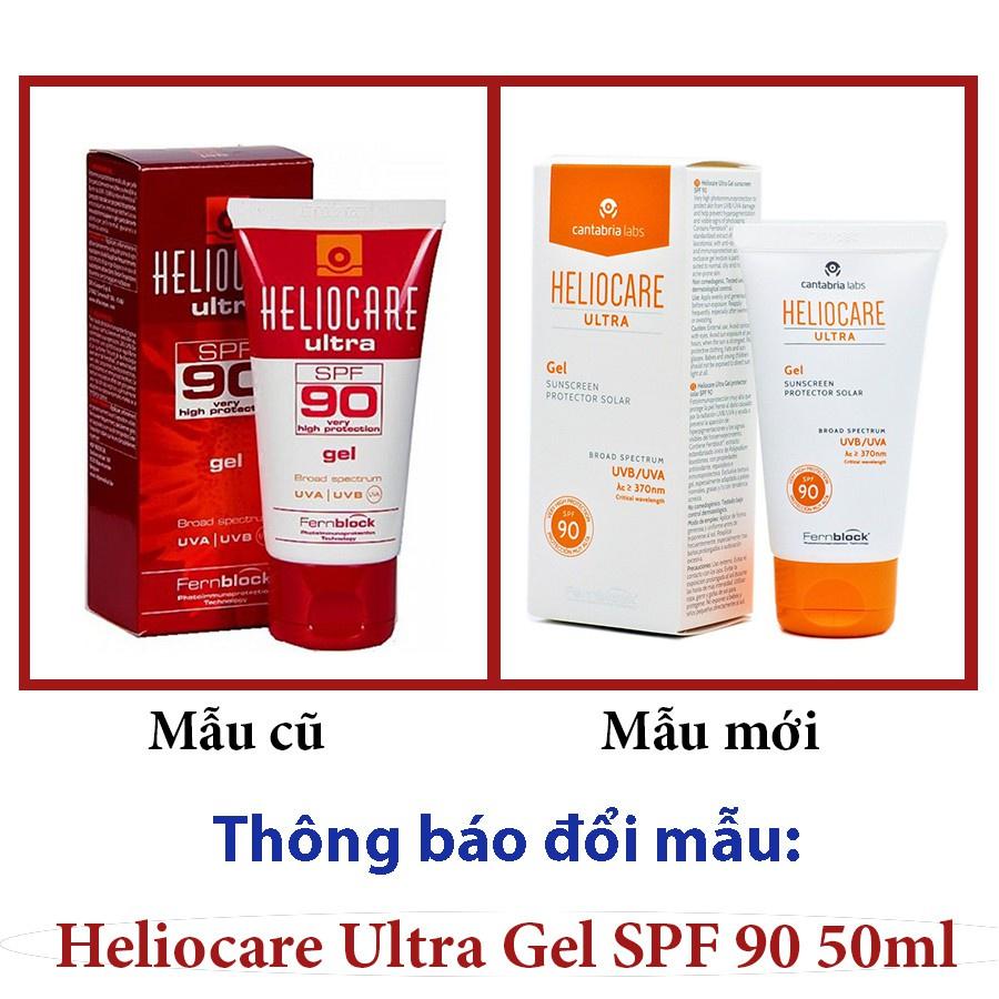 Gel Chống Nắng dành cho da sau laser Heliocare Ultra Gel SPF 90 (50ml)