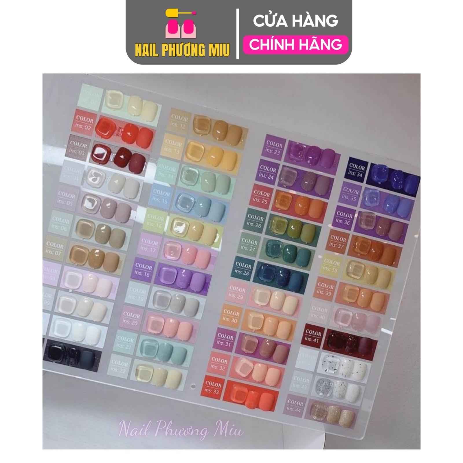 Set Sơn Gel 44 Màu Very Good Nail Đậm Mướt, Lên Màu Chuẩn Chai 15ml Tặng Kèm Bảng Màu Và Base Top Làm Nail Nữ Women