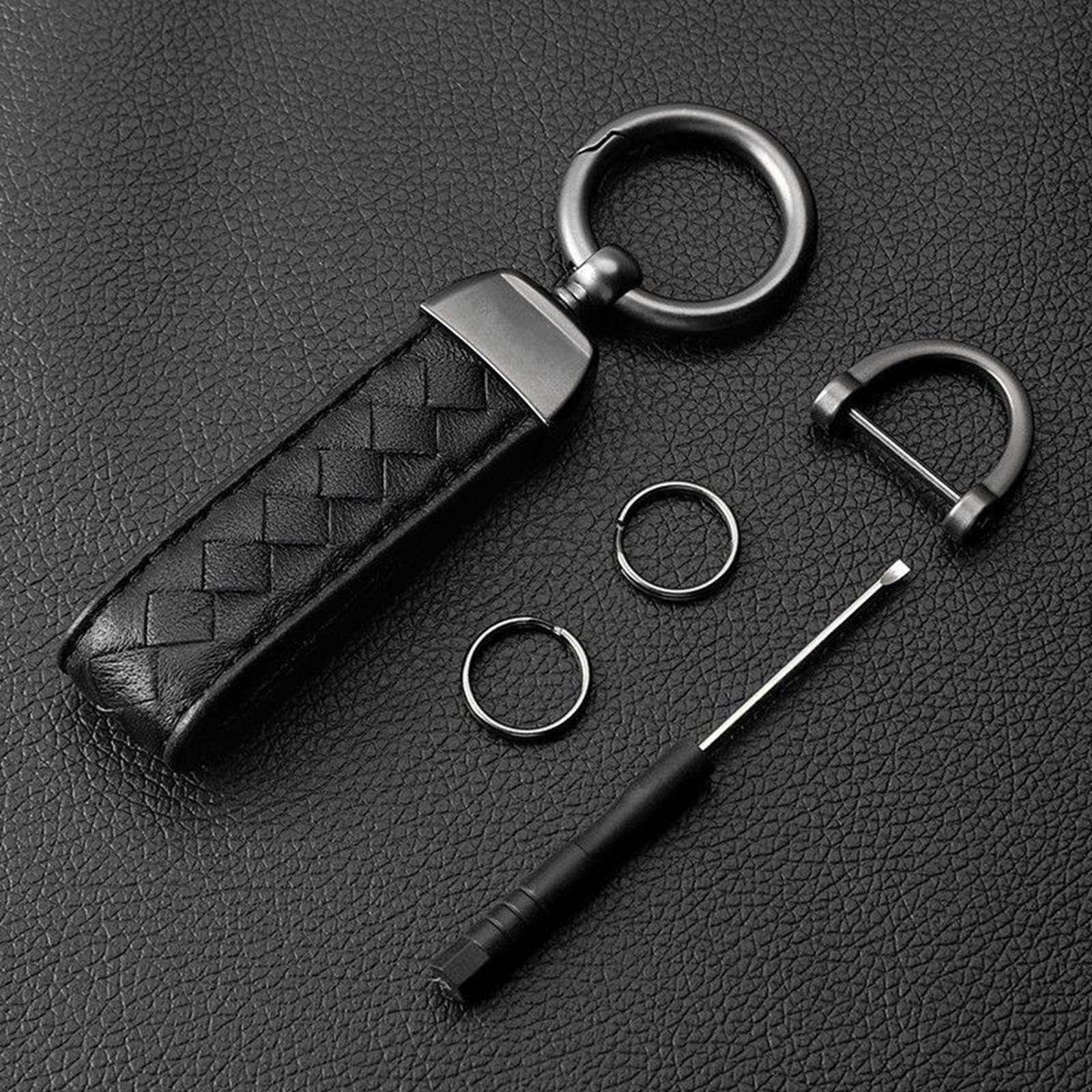 Metal Keychain Key Chain Lanyard Universal Detachable Biker Gifts Metal Keyring Car Fob Keychain for Husband Boyfriend Men and Women