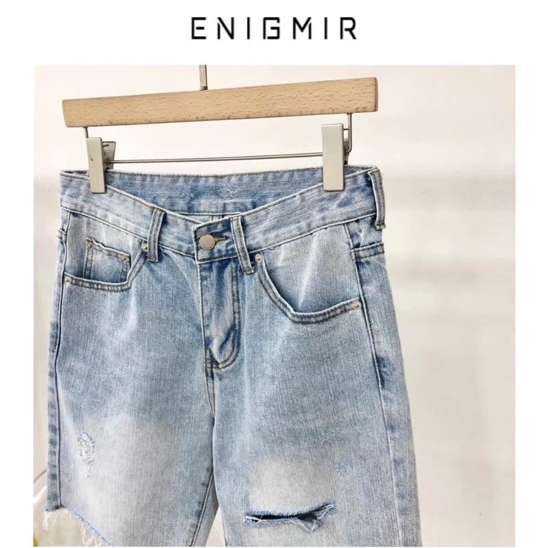 quần đùi jeans xanh rách