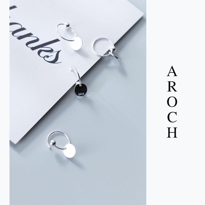 Khuyên tai bạc Ý s925 đĩa bạc nhỏ xinh E9400 - AROCH Jewelry