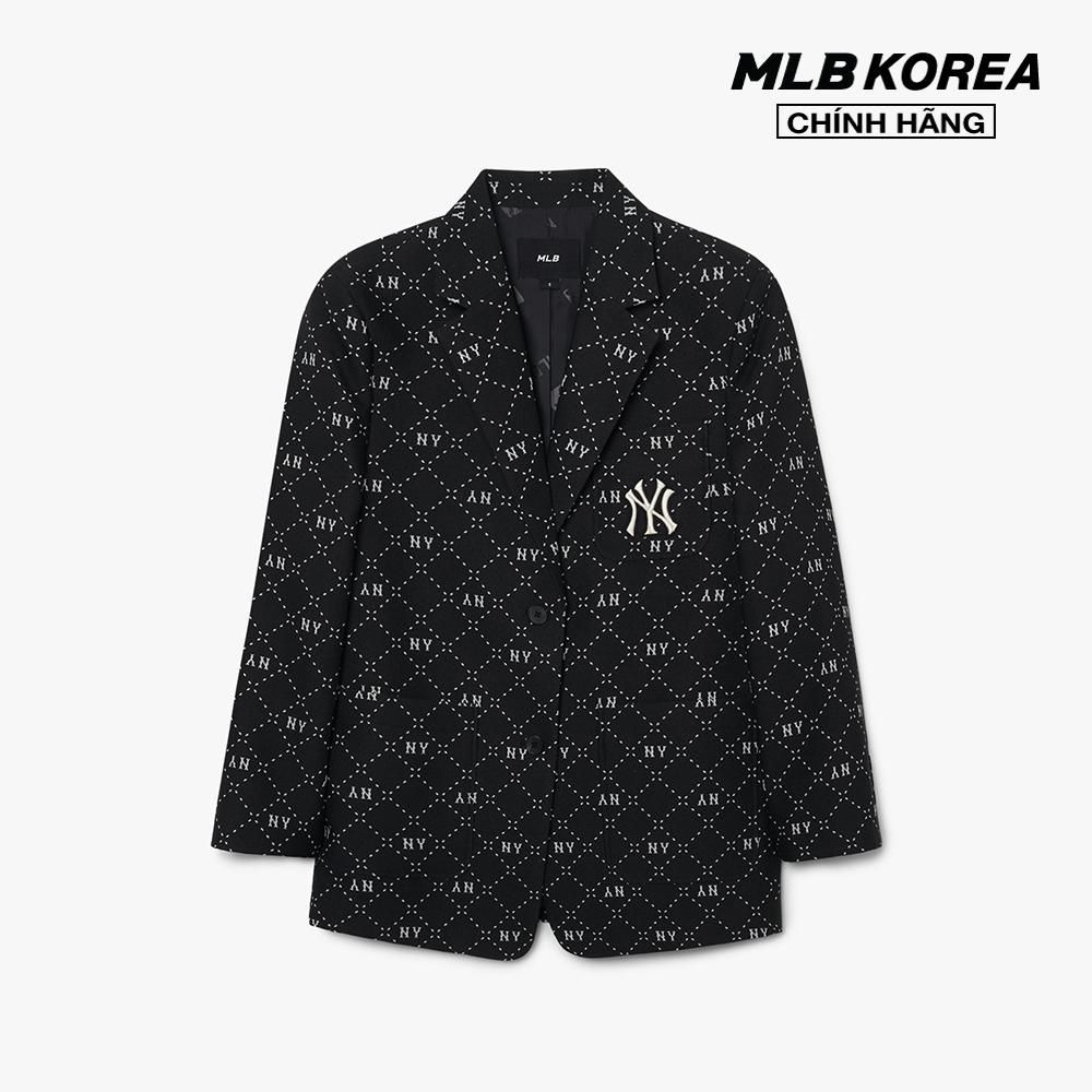 MLB - Áo khoác blazer nữ tay dài phối nút cài Diamond Monogram 3FJKM0131-50BKS