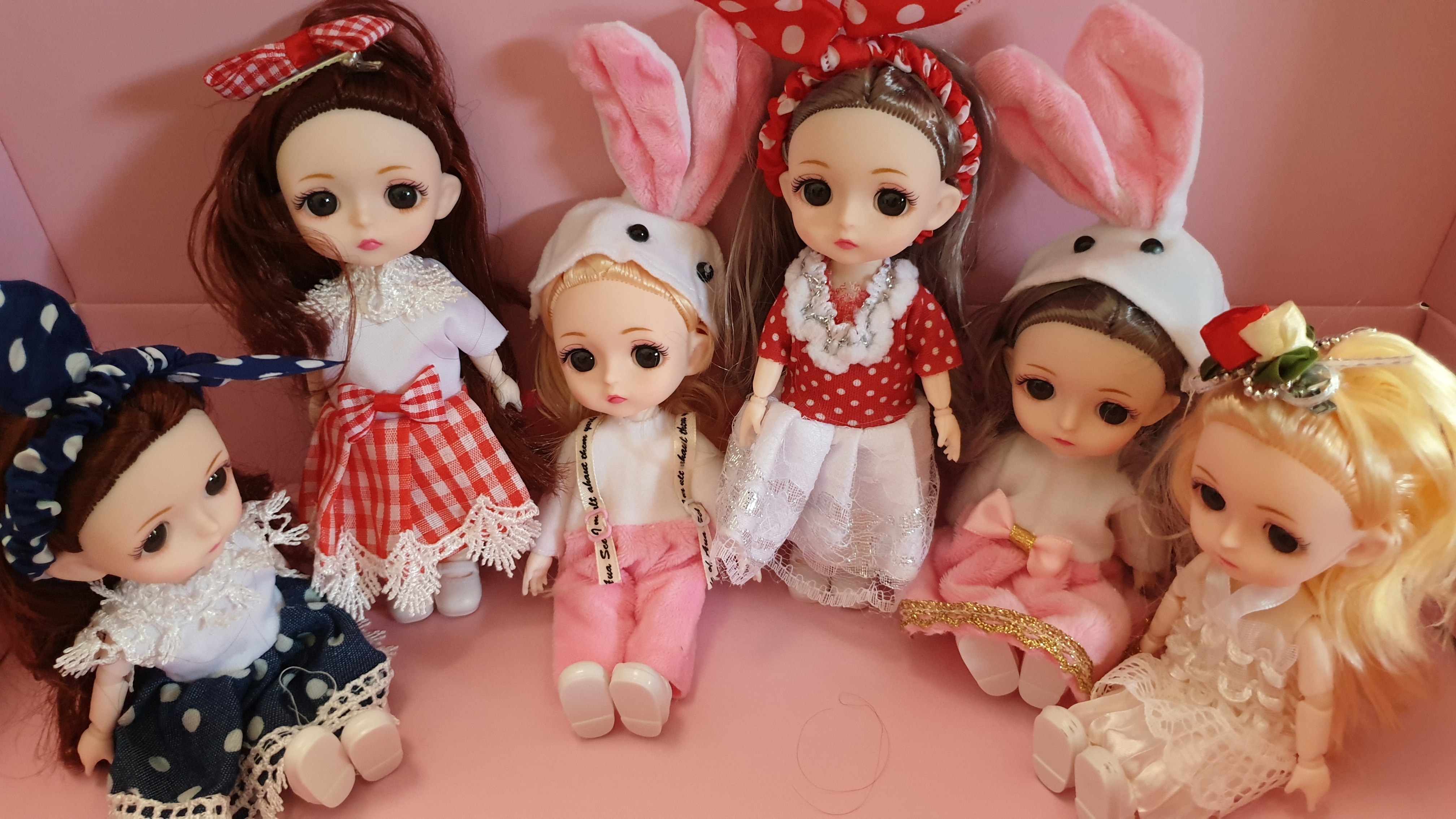 Búp Bê Elsa Anna Hộp 6 Búp Bê Chibi Hàng Cao Cấp Cho Bé Gái